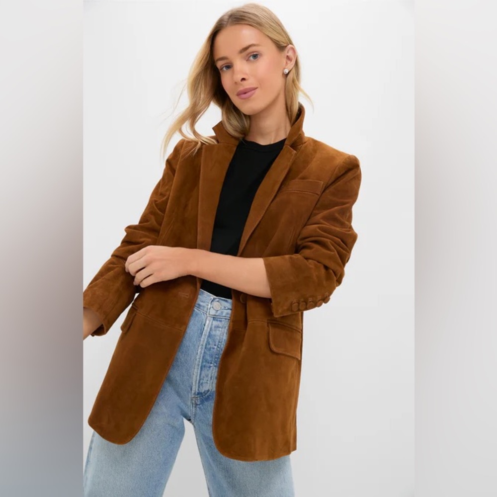 Tuckernuck Toffee Suede Leo Blazer